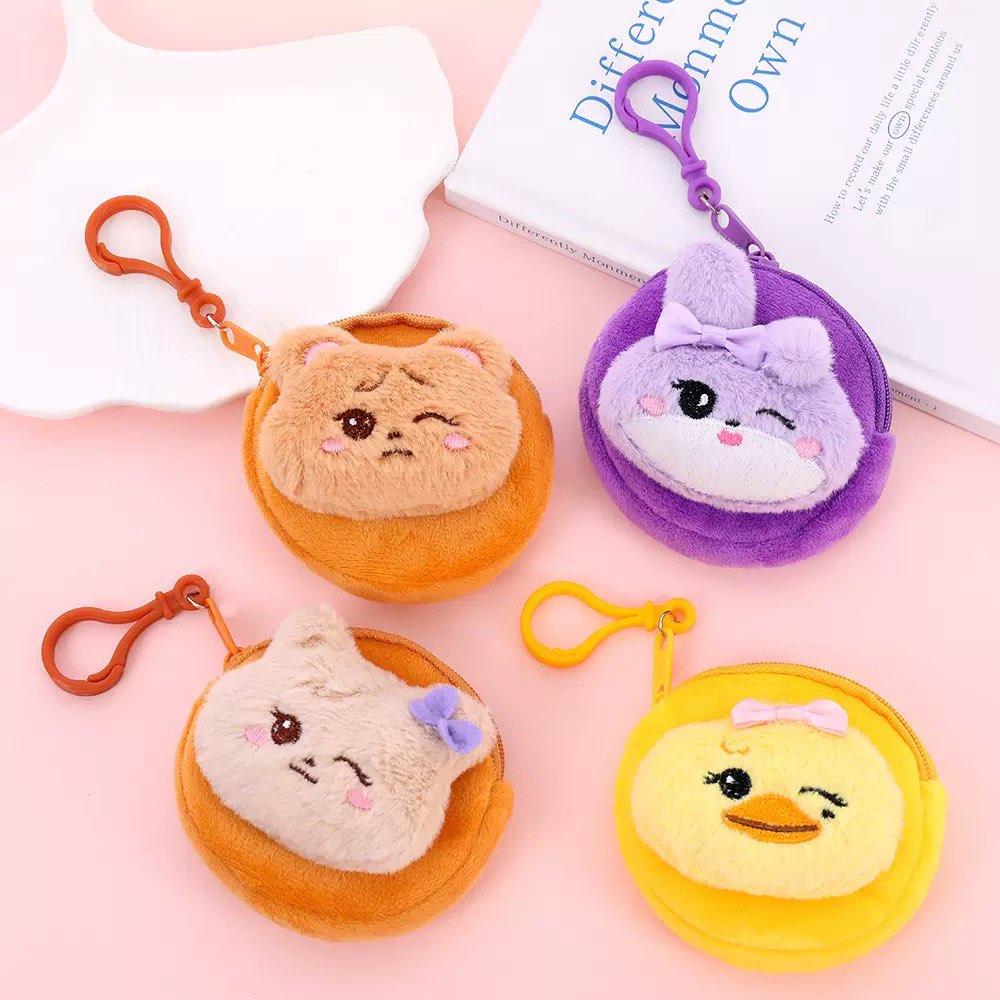 Mini Backpack Purse - Новая милая плюшевая монетница-брелок: кролик, медведь,