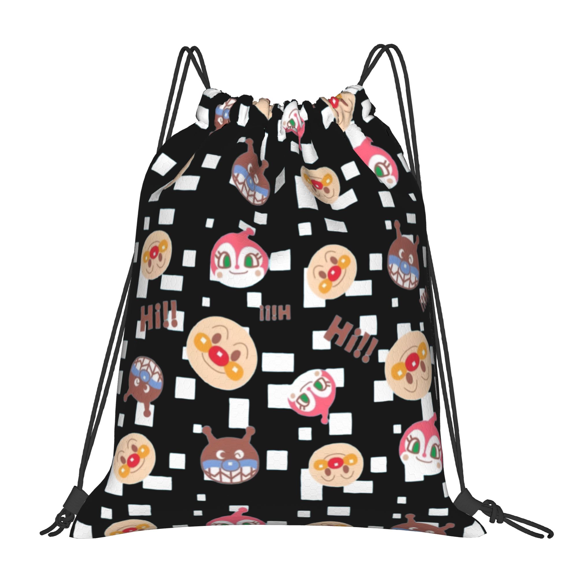 Drawstring Gym Bag - Рюкзаки-мешки на шнурке с изображением Аньпанмана