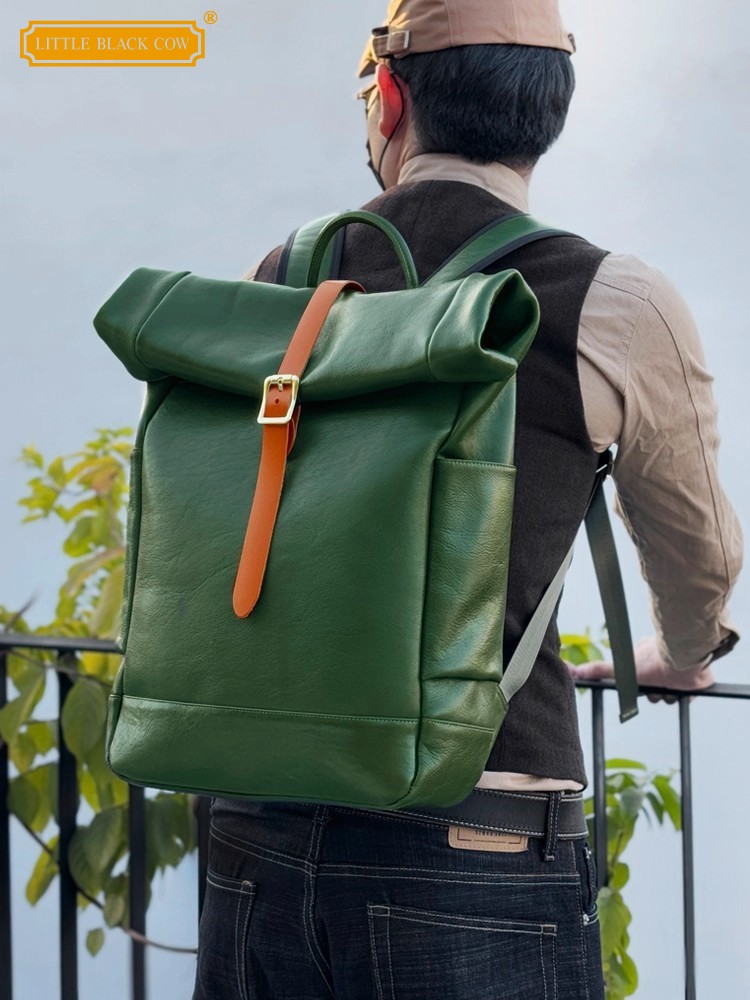 Мужской кожаный рюкзак большой – обзор и цена Leather Backpack Vintage