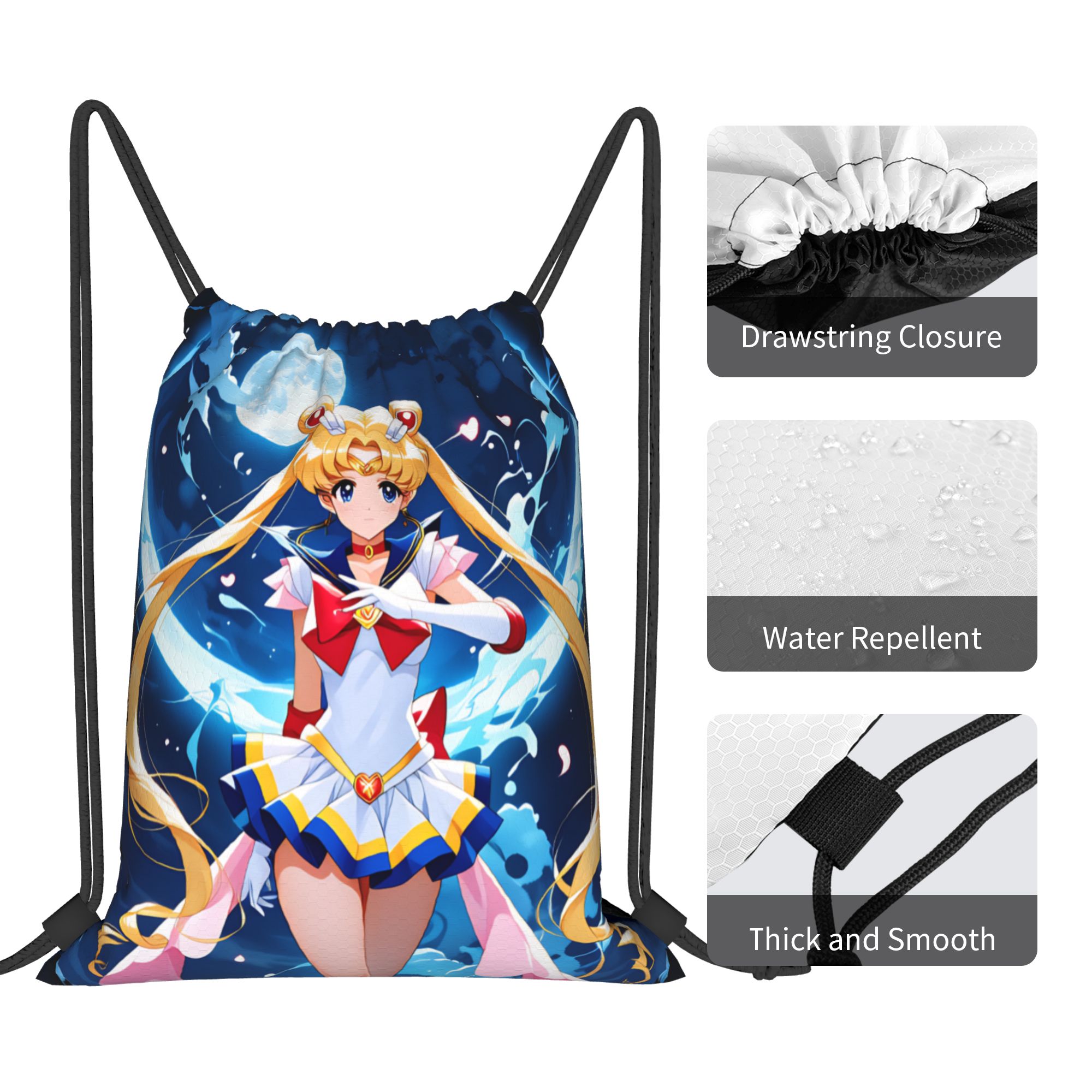 Индивидуальные рюкзаки-мешки S – обзор и цена Drawstring Gym Bag