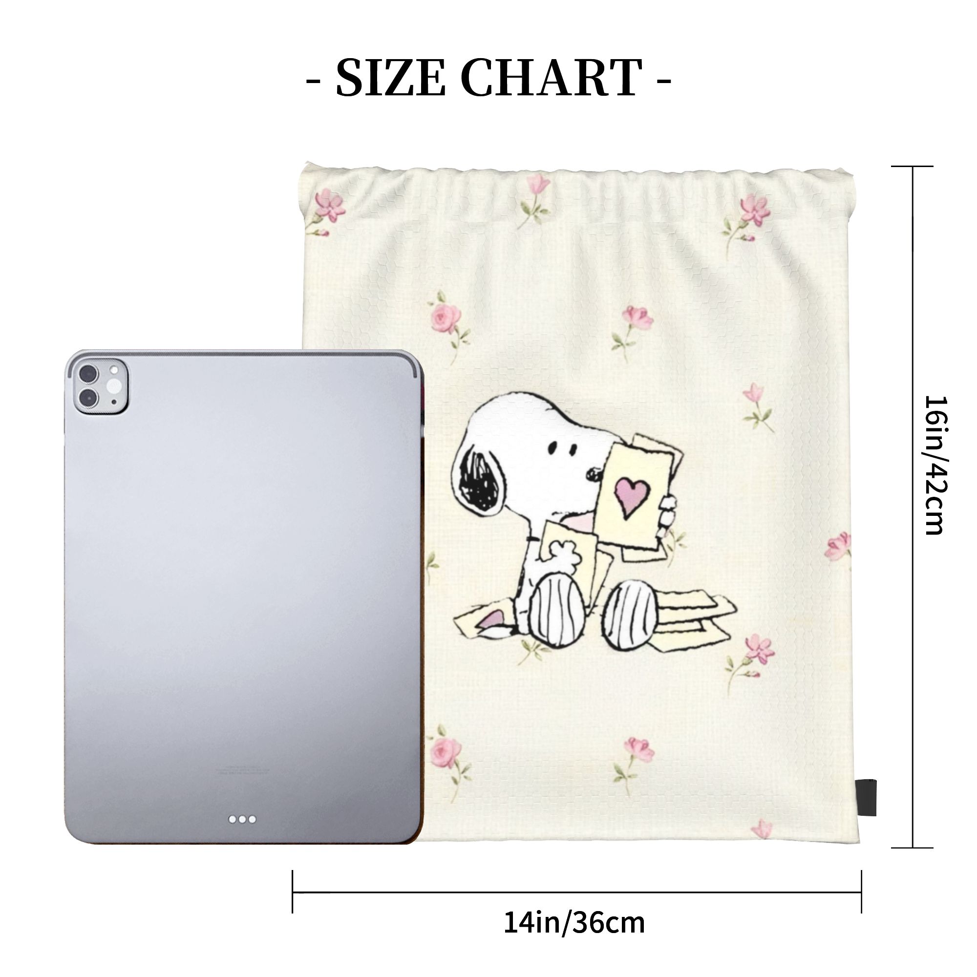 Рюкзак-мешок S-Snoopys Loving  – обзор и цена Drawstring Gym Bag