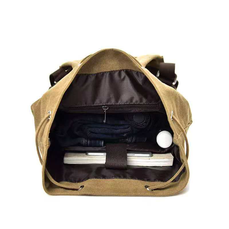 2026 Холщовый рюкзак с двойным – обзор и цена Canvas Backpack Casual