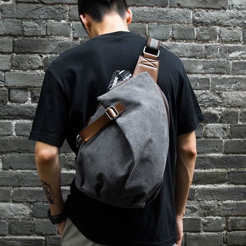 Мужская сумка-слинг MTE ELAN и – обзор и цена Canvas Backpack Casual