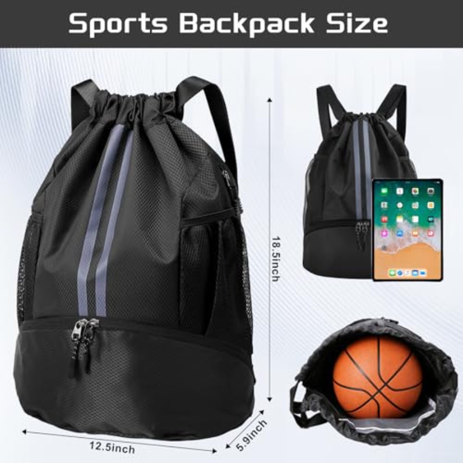 Спортивный рюкзак на шнурках с – обзор и цена Drawstring Gym Bag