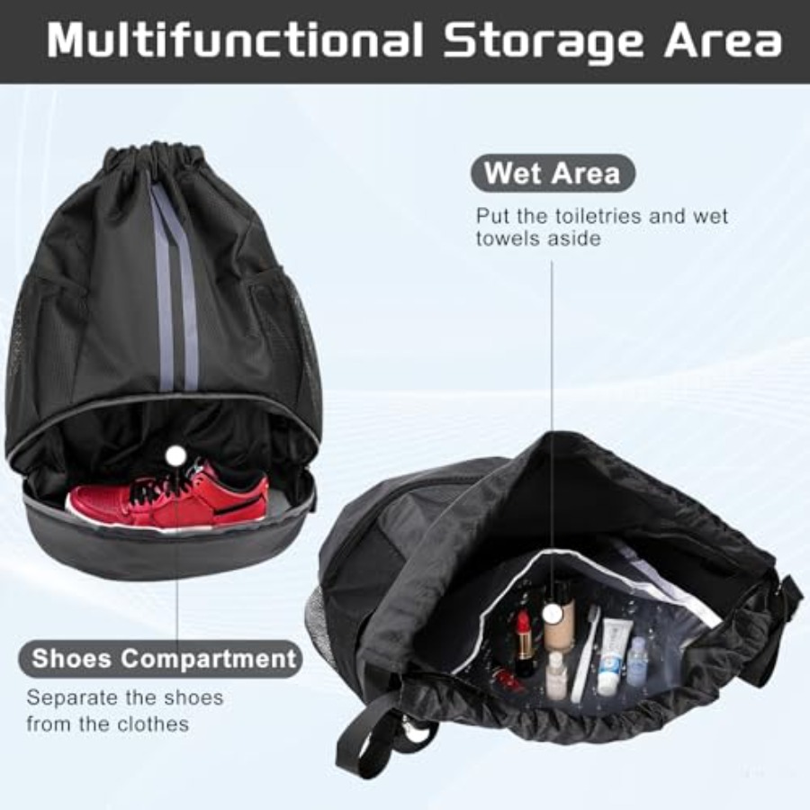 Спортивный рюкзак на шнурках с – обзор и цена Drawstring Gym Bag