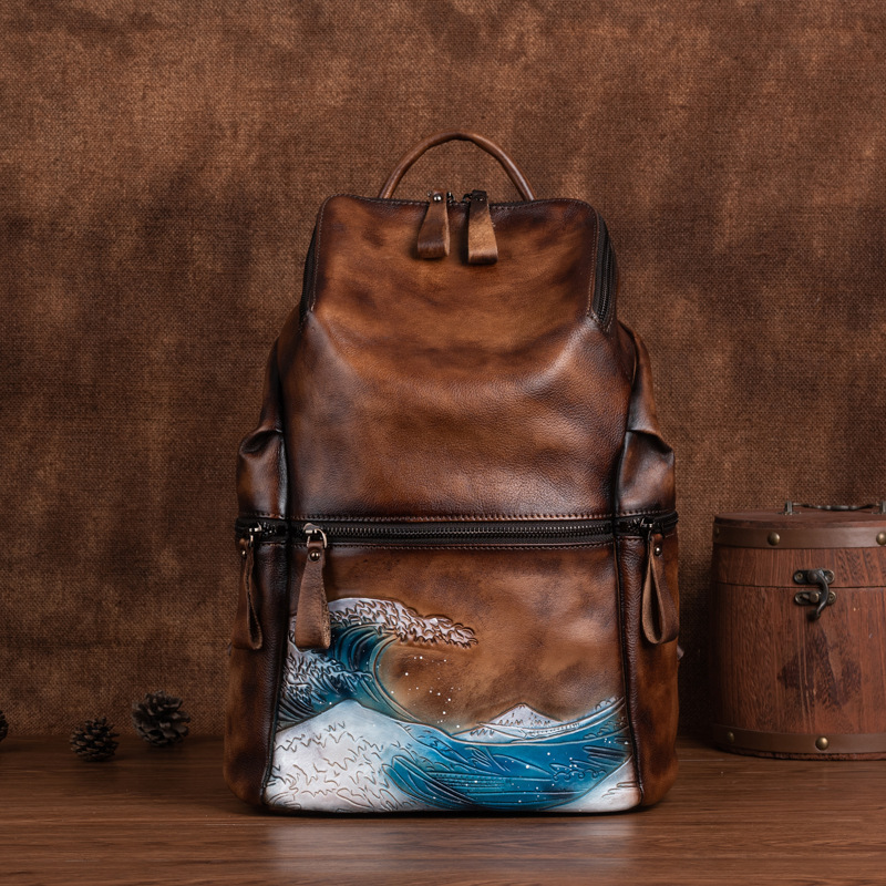 Женский вместительный рюкзак и – обзор и цена Leather Backpack Vintage